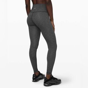 Lululemon Wunder Under HighRise Tight28" Brushed FullOn Luxtreme Heathered Black